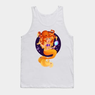 Orange Mermaid Tank Top